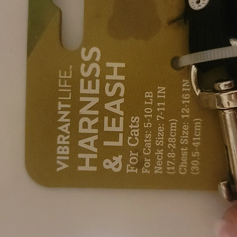 . Small dog or cat harness and leash